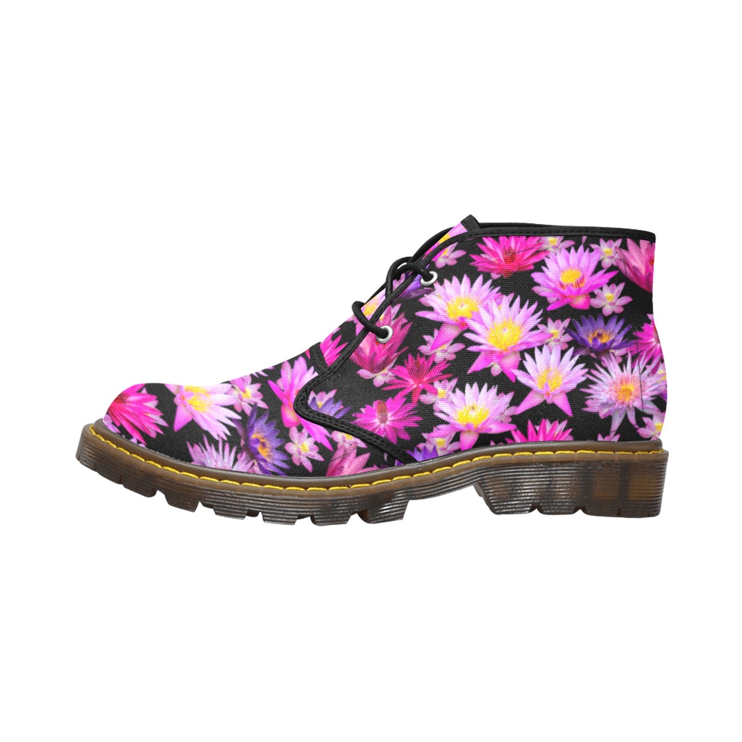 Canvas Ankle Boot - Pink lily