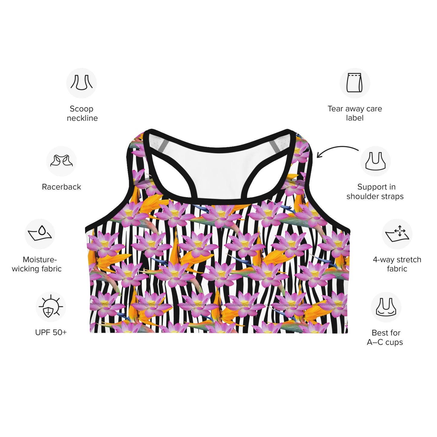 Sports bra crop top