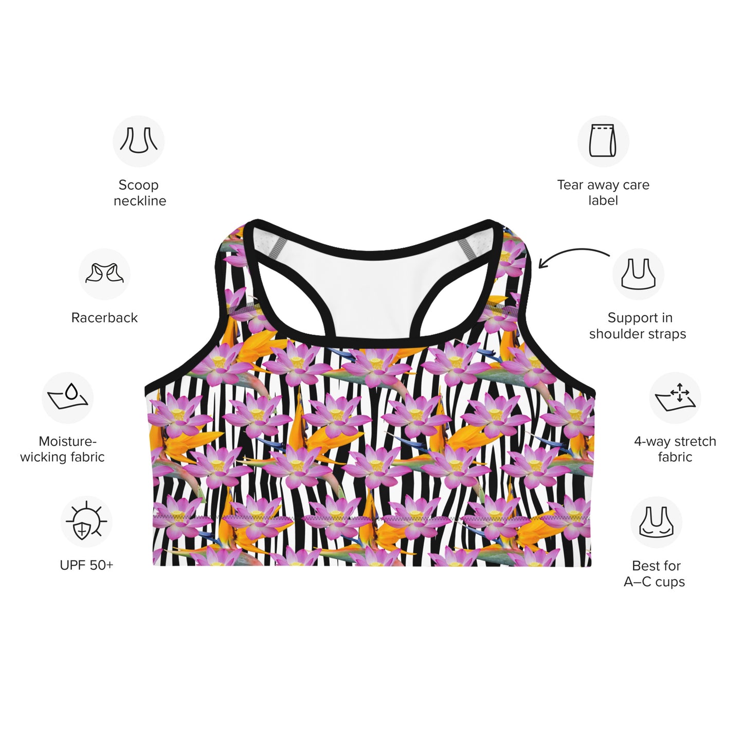 Sports bra crop top