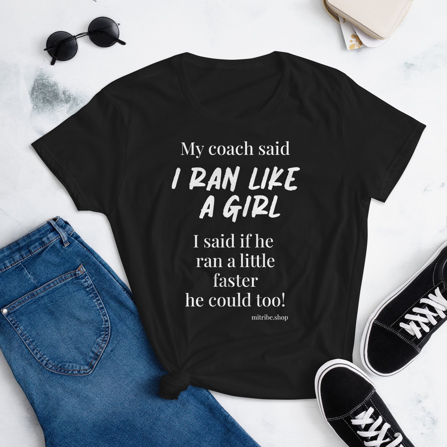 T-shirt Run like a girl