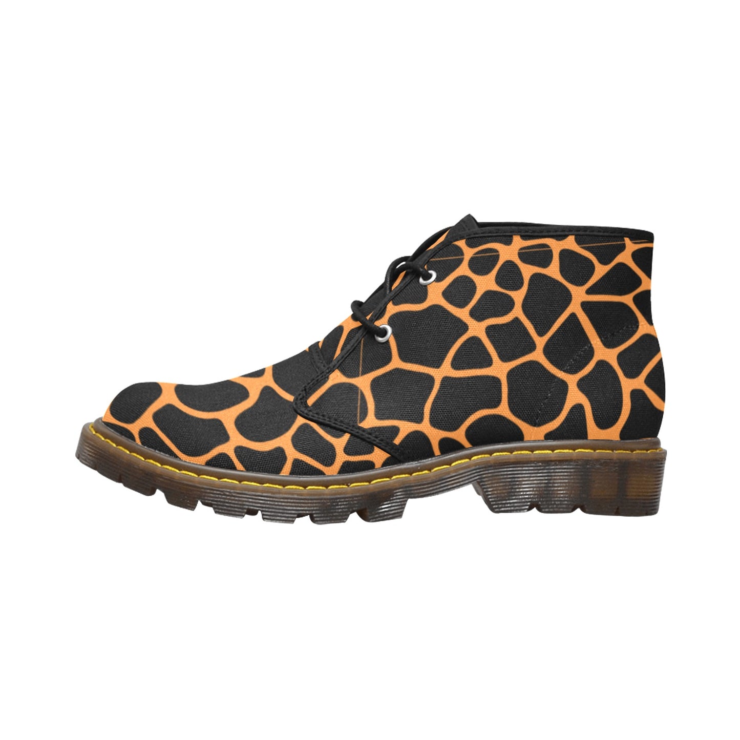 Canvas Ankle Boot - Giraffe print