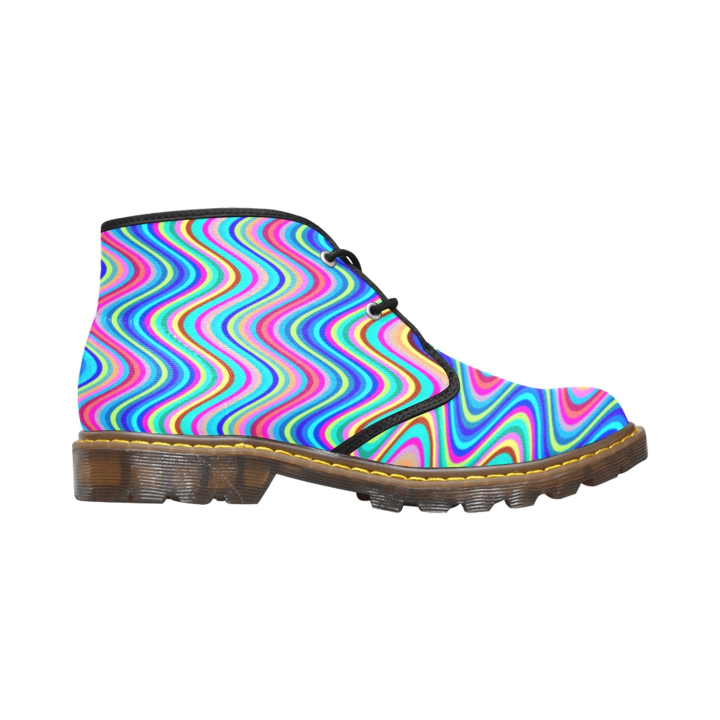 Canvas Ankle Boot - Waves