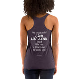 Run like a girl Women's Racerback Singlet