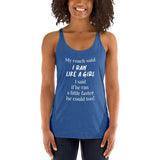 Run like a girl Women's Racerback Singlet