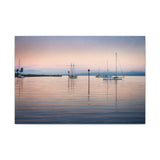 Canvas (stretch) Sailboats at dawn