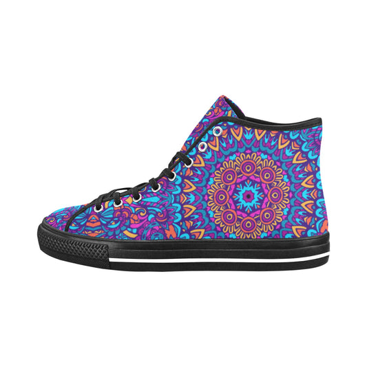 Canvas high top sneaker - Boho style