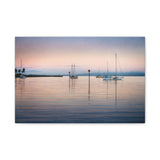 Canvas (stretch) Sailboats at dawn