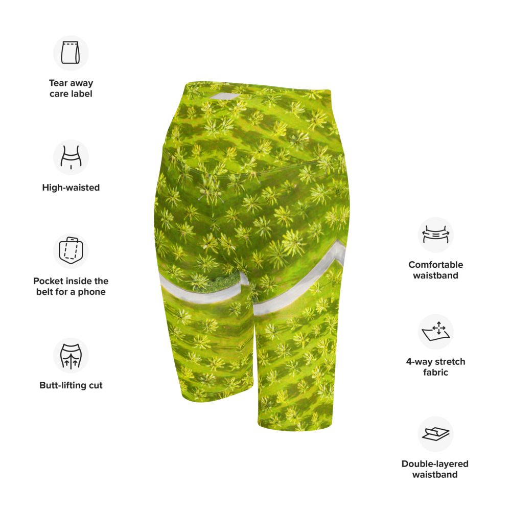 Leggings & womens activewear for fitness, yoga, gym, running in coconut palm design on sale now