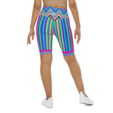 Yoga pants, leggings, dance, gym shorts in colourful stripes