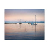 Canvas (stretch) Sailboats at dawn