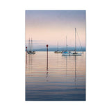 Canvas (stretch) Sailboats at dawn